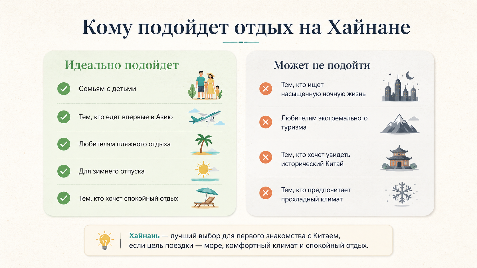 кому подойдет отдых на о. Хайнань
